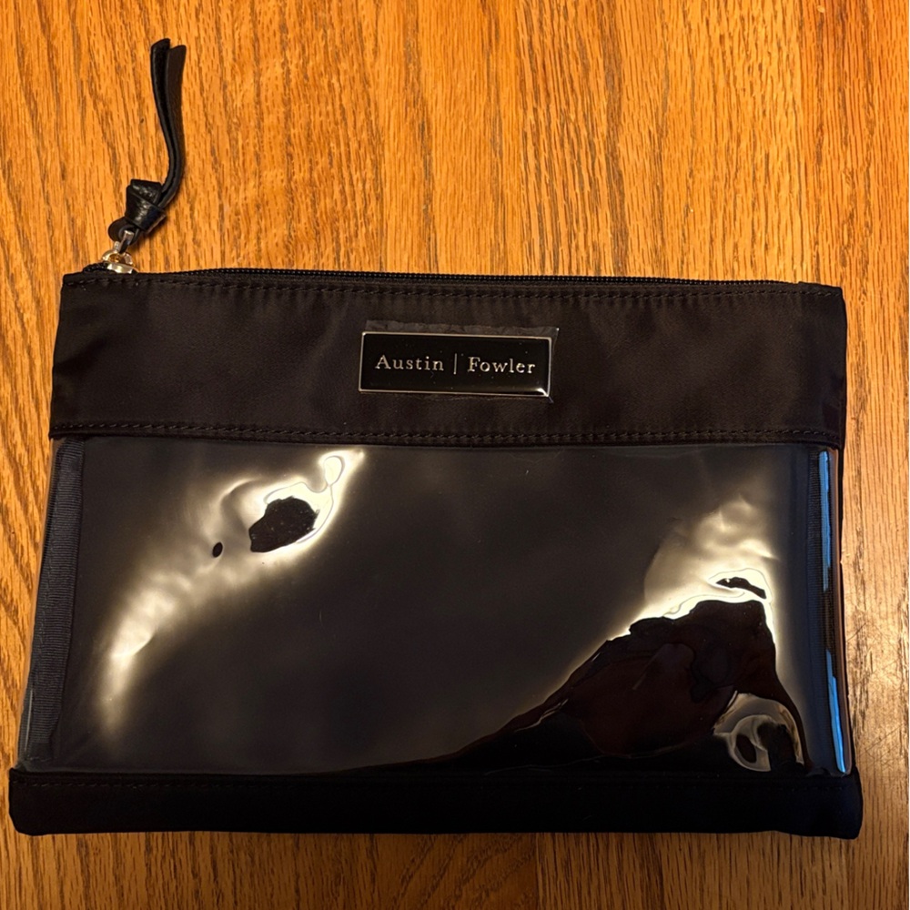 Medium Black Clear Tote